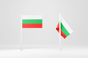 Flag Of Bulgaria 3d Illustration Stock Image 