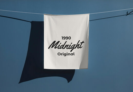Hanging Handkerchief Mockup With Generative AI