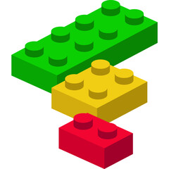 Obraz premium Block Toy Illustration