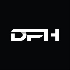 Monogram Geometric Initial DPH Simple Business Creative Design Logo