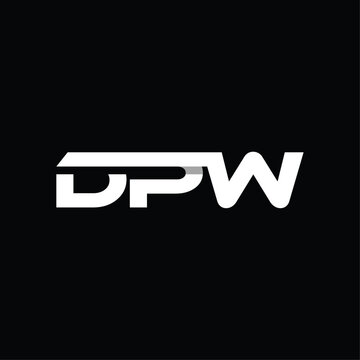 Initial DPW Monogram Geometric Business Modern Icon Design Logo