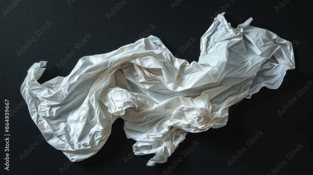 Poster a piece of white paper sits alone on a black background, ideal for use in designs where simplicity a