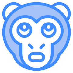 Vector Icon Bored, Monkey, Animal, Wildlife, Pet