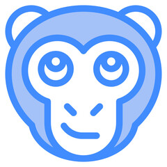 Vector Icon Smirk, Monkey, Animal, Wildlife, Pet