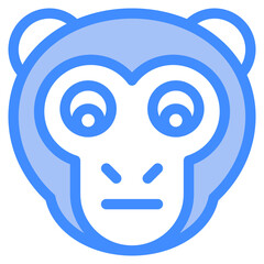 Vector Icon Tired, Monkey, Animal, Wildlife, Pet