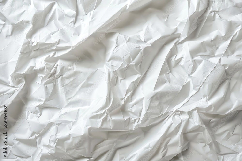 Poster a close-up shot of a blank white sheet of paper, ideal for representing clarity and simplicity in yo