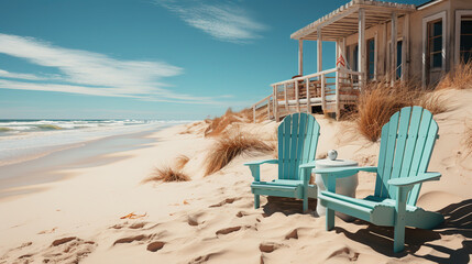 Obraz premium Soft Painting Of Summer Sands Wall On Canvas Landscape Background