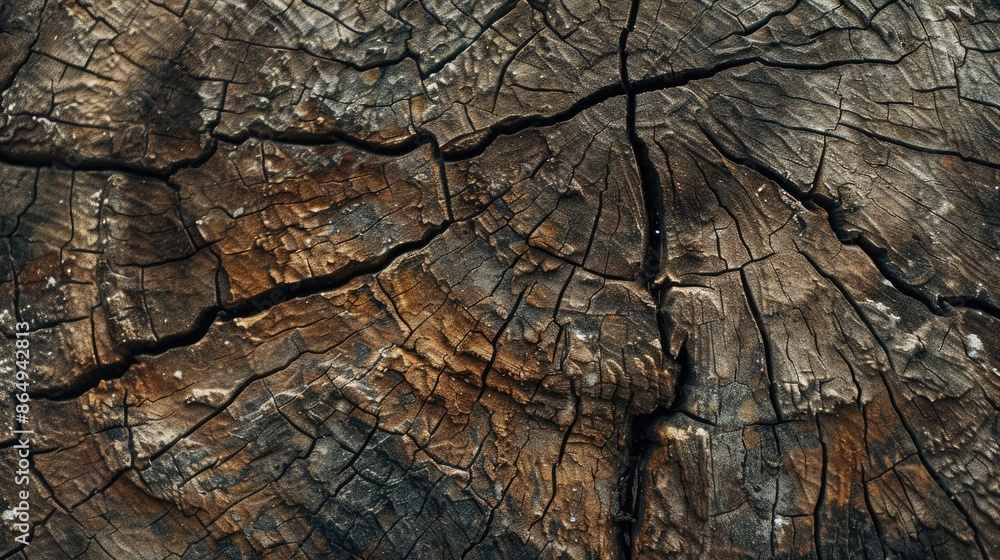 Poster texture of an african tree s cut surface with a rough appearance ideal for design backgrounds graphi