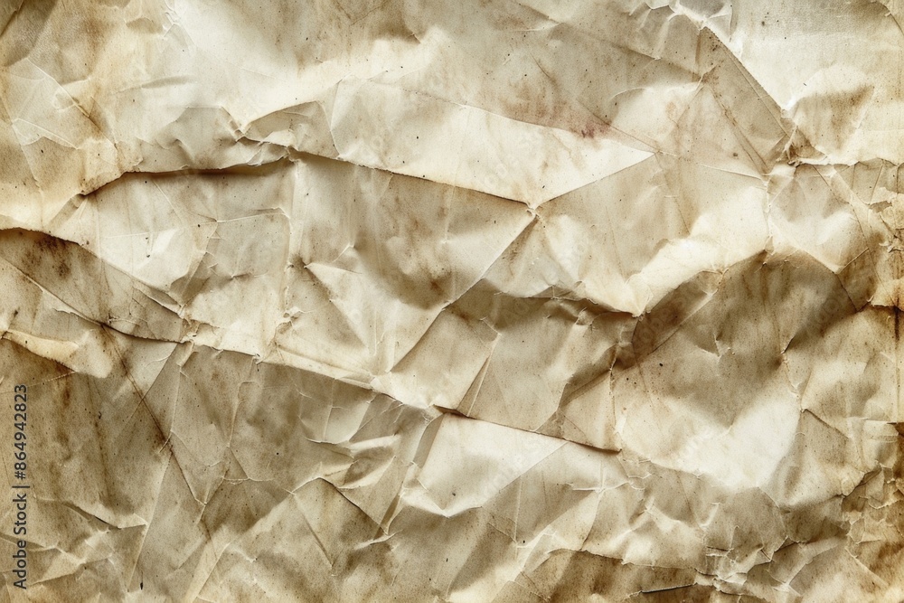 Poster a close-up shot of a piece of paper lying on a table, with details of the paper visible