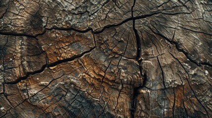 Texture of an African tree s cut surface with a rough appearance Ideal for design backgrounds graphic resources or text and label underlays