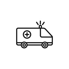 Rapid Response Ambulance Icon for Emergency Services