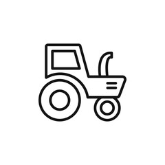 Heavy Duty Tractor Icon for Farming Equipment