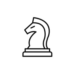 Tactical Move Chess Piece Icon for Strategy Games