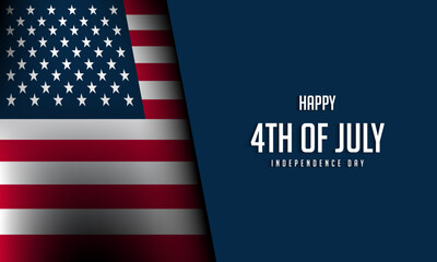 4th of July Background Design.