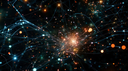 Obraz premium illustration around the world covered by internet network