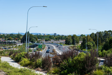 State highway 1C through Hamilton, New Zealand