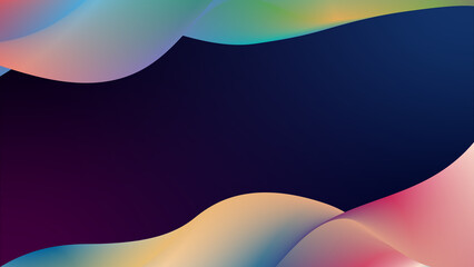 Background 3D Abstract Modern A charming blend of colors that form dynamic abstract waves with a captivating background.