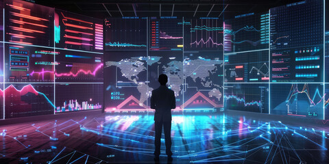 A Virtual Environment for Viewing Charts