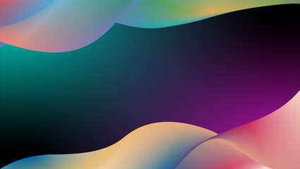 Background 3D Abstract Modern A charming blend of colors that form dynamic abstract waves with a captivating background.