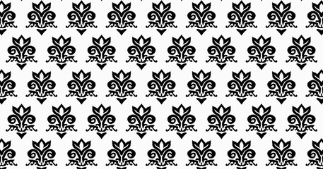 seamless pattern with elements batik 