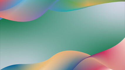 Background 3D Abstract Modern A charming blend of colors that form dynamic abstract waves with a captivating background.