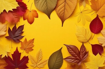 Fototapeta premium autumn leaves pattern
