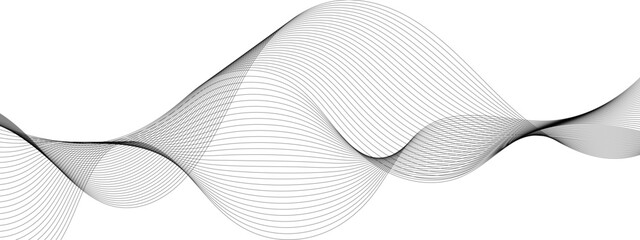 Abstract wavy grey blend technology liens background. Digital frequency track equalizer. Abstract frequency sound wave lines and twisted curve lines background. Banner design background.