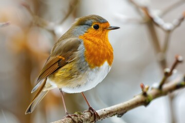 A small bird sits atop a tree branch, looking out at the surroundings