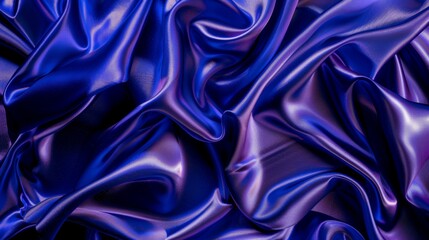 Fototapeta premium Luxury blue satin fabric texture