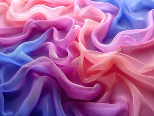 Fototapeta premium High-resolution image of delicate chiffon fabric, 8K, Full HD. 