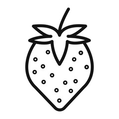 Sweet Strawberry Icon for Farmers Markets