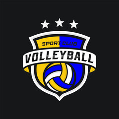 Volley Ball Logo Design Image