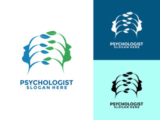 Psychology Mental Health Vector graphic design logo icon, Colorful psychotherapist Logo for Business