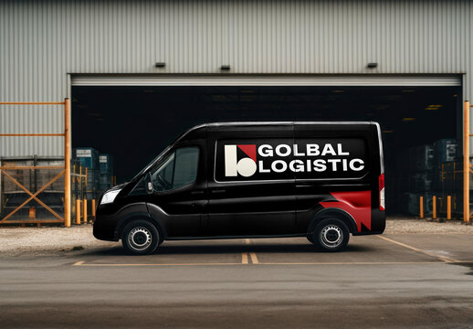 Van Mockup With Generative AI