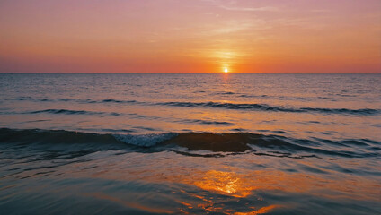 soothing sunset background with soft orange color