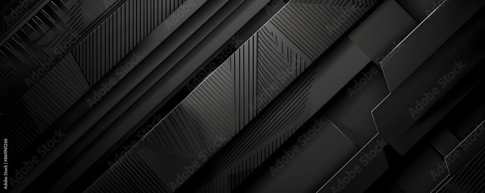 Aufkleber black background with diagonal lines and subtle geometric patterns for a sleek, modern look