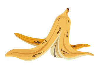 Eaten banana png, transparent background © Rawpixel.com