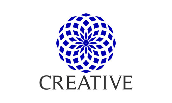 luxury, futuristic, corporate identity, pattern logo, geometric shapes, logo mark, logo design, innovative, blue,