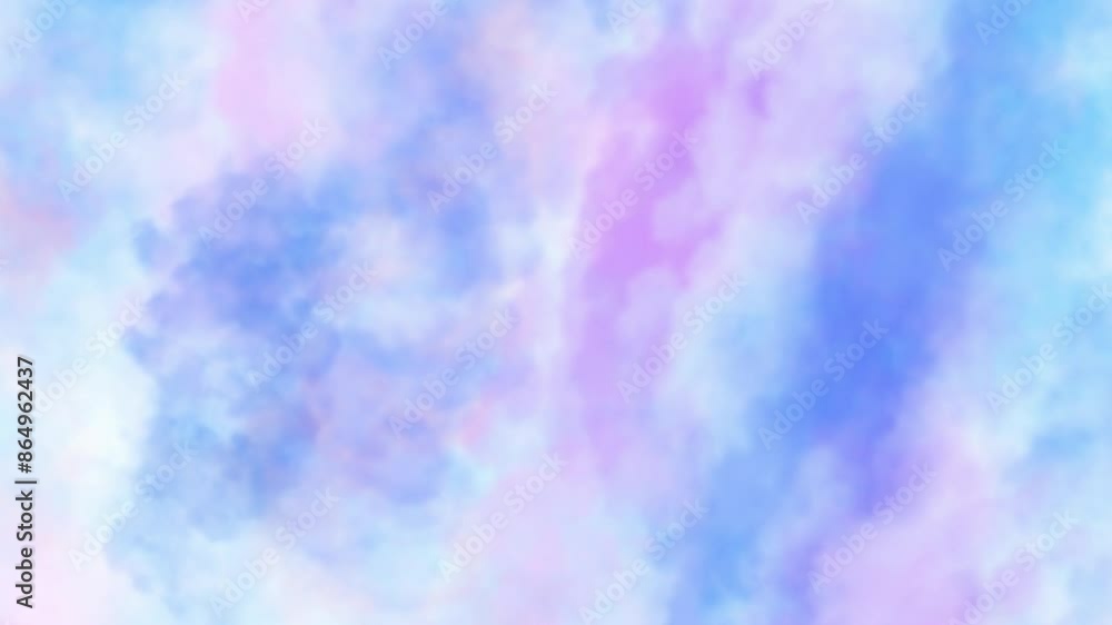 Poster Cloud rotating sky animation, seamless looping abstract textured artistic background