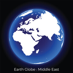 Earth Globe by Continent