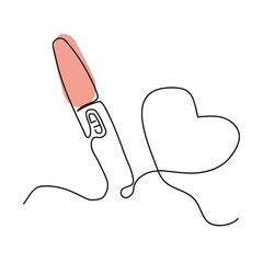 Pregnancy test png, aesthetic illustration, transparent background