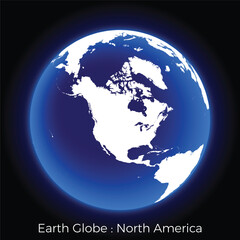 Earth Globe by Continent