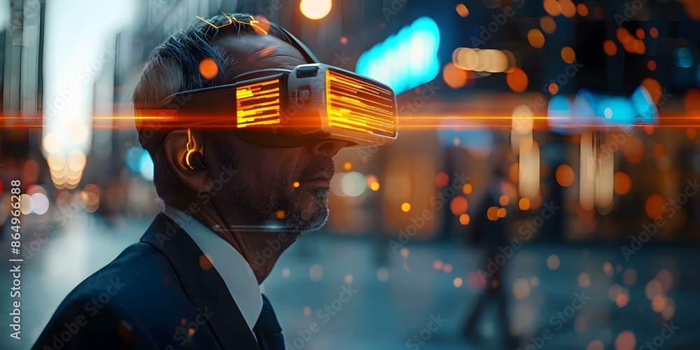 Poster incorporating cutting-edge digital technology and artificial intelligence in the virtual metaverse. 