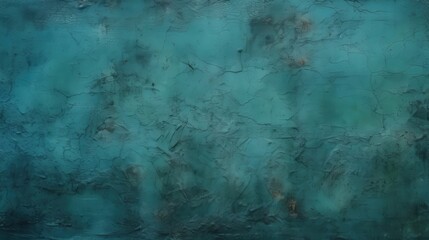 Abstract Turquoise Crackled Wall Texture