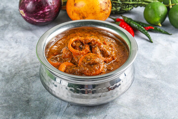 Indian cuisine - Masala with calamari