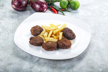 Vegan cuisine - chickpea round falafel