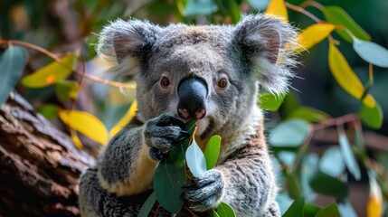 Obraz premium Koalas in Their Natural Habitat 