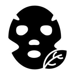 Facial Masks Vector Glyph Icon Design