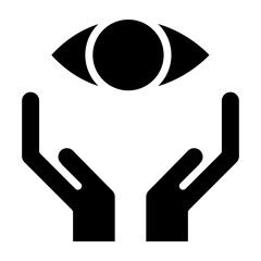 Eye Care Vector Glyph Icon Design
