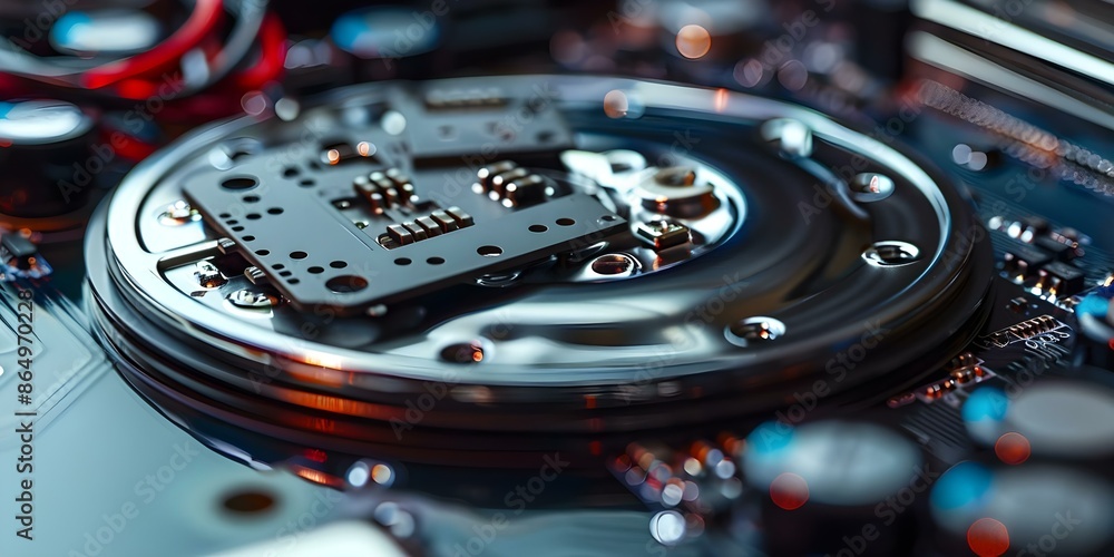 Poster skilled it specialist excelling in meticulous data recovery for critical information. concept data r